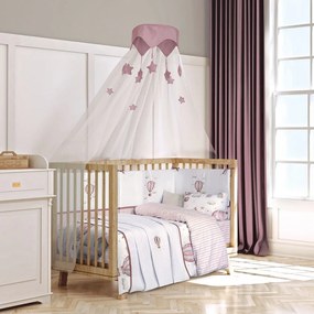 Κουβέρτα Βρεφική 8841 Πικέ White-Pink Greenwich Polo Club Cuddle 75x110cm 100% Cotton