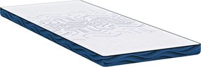 vidaXL Στρώμα επικάλυψης 80 x 200 cm Πάχος Ζακάρ ύφασμα Λευκό