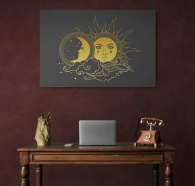 Εικόνα αρμονίας του ήλιου και της σελήνης - 120x80