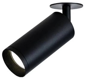 Σποτ Χωνευτό Led S057-15 9W 3000K 80Lm Black Στρόγγυλο Aluminium