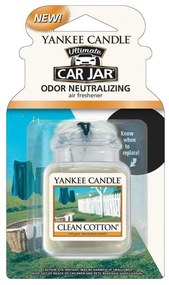 Αρωματικό Αυτοκινήτου Gel Clean Cotton 1220878E 6,9x8,1cm Clear Yankee Candle
