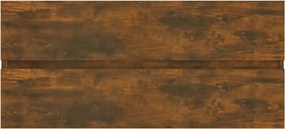 vidaXL Ντουλάπι Νιπτήρα Καπνιστή Δρυς 100x38,5x45 εκ. Επεξεργ. Ξύλο