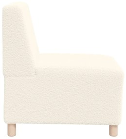 vidaXL Μοναδικός Καναπές χωρίς Χερούλια 3 pcs Κρεμ 55 x 74 x 82 εκ.