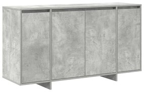 vidaXL Πλαϊνό γραφείο Γκρι σκυροδέματος 135 x 41 x 69 cm