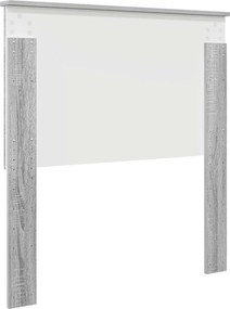 vidaXL Κεφαλάρι με κεφαλάρι Γκρίζο Σονομα 90 cm Επεξεργασμένο ξύλο