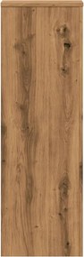 vidaXL Βάσεις Φυτών 2 τεμ. Αρτισιανή Δρυς 33x33x100 εκ. Επεξ. Ξύλο