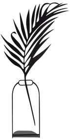 Διακοσμητικό Επιτραπέζιο Flowerpot 565TNL1163 20x37cm Black Aberto Design Metal