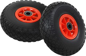 vidaXL Ρόδες για Καρότσια 2 τεμ. 3.00-4 (260x85) Συμπαγής Πολυουρεθάνη