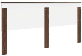 vidaXL Κεφαλάρι με κεφαλάρι Καφέ δρυς 200 cm Επεξεργασμένο ξύλο