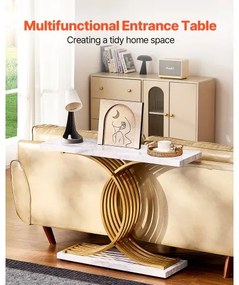 VEVOR Narrow Console Sofa Table Couch Table 39.4 in for Entryway &amp; Living Room