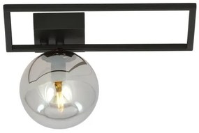 Φωτιστικό Οροφής 1xE14 W30cm Ατσάλι και Γυαλί Μαύρο IMAGO 1D Made in Poland Emibig-1131/1D-Ανθρακί 1131/1D