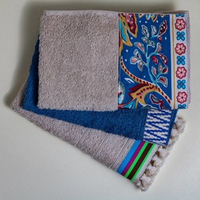 Πετσέτες Χεριών (Σετ 3τμχ) White Fabric Karpathos Multi 600gsm
