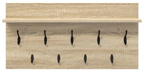 vidaXL Τοίχου Κρεμάστρα Sonoma Δρυς 80 x 40 x 12 cm Επεξεργασμένο ξύλο
