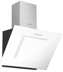 Davoline Feel White Glass Απορροφητήρας Καμινάδα 60cm Λευκός