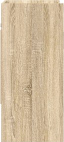 vidaXL Ράφι Τοίχου Επιτοίχιο Sonoma Δρυς 80 x 36 x 80 εκ