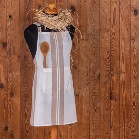 Ποδιά Κουζίνας Pepper Stripe Saumon Melinen 60x75cm 100% Cotton
