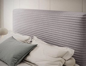 Επενδυμένο Κρεβάτι Mitalo-Γκρι-140 x 200