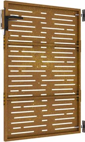 vidaXL Πύλη Κήπου 85 x 125 cm Ατσάλι με Επικάλυψη Πούδρας Κλειδώσιμο