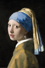 Αφίσα Girl with a pearl, Jan Vermeer