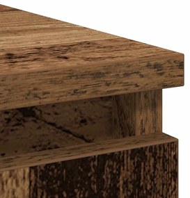 Συρταριέρα με Συρτάρια Παλαιό ξύλο 71x35x65 εκ. από Επεξ. Ξύλο - Καφέ