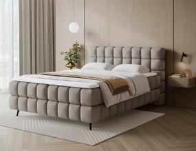 Επενδυμένο κρεβάτι Sober-160 x 200-Μόκα