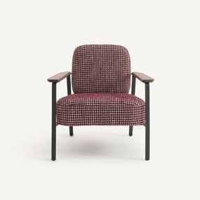 Καρέκλα από μέταλλο με σχέδιο ζακάρ, Abraxas