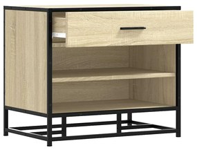 vidaXL Πάγκος παπουτσιών Δρυς sonoma 60x40x53,5 cm Επεξεργασμένο ξύλο