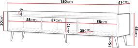 Έπιπλο τηλεόρασης Ademo plus - 180.00Χ41.00Χ45.00cm
