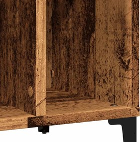 vidaXL Έπιπλο Δίσκων Μαύρο 100 x 38 x 48 εκ. από Επεξεργασμένο Ξύλο