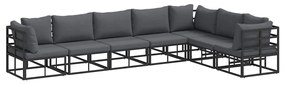 vidaXL Σετ Καναπέ Κήπου με μαξιλάρι 7 pcs