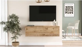 Stewehome Έπιπλο τηλεόρασης με ντουλάπι από πεύκο 100x32x29 cm