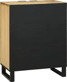 vidaXL Πλαϊνό γραφείο Φυσικό 60 x 33 x 75 cm Στερεό ξύλο μάνγκο