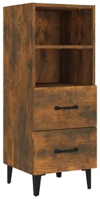 vidaXL Ντουλάπι Καπνιστή δρυς 35x34x180 εκ. από Επεξεργασμένο Ξύλο