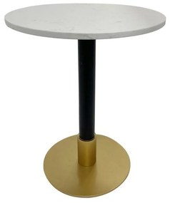 Βοηθητικό Τραπέζι DKD Home Decor Μέταλλο Λευκό Μάρμαρο 50 x 50 x 61 cm