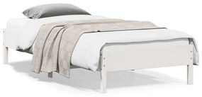 Σκελετός Κρεβ. Χωρίς Στρώμα Λευκό 90x200 εκ Μασίφ Πεύκο