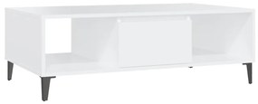 vidaXL Τραπεζάκι Σαλονιού Λευκό 103,5 x 60 x 35 εκ. από Μοριοσανίδα
