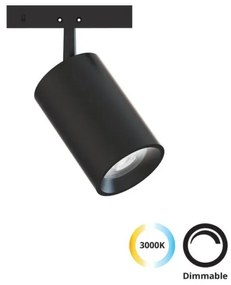 Σποτ Φωτιστικό Μαγνητικής Ράγας LED 5W IP20 Micro Magnetic 4315600 Viokef 4315600 Μαύρο