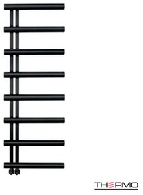 Thermo Accent Θερμαινόμενη πετσετοκρεμάστρα 138x50cm Silk Black ΔΕΝ ΠΕΡΙΛΑΜΒΑΝΤΟΝΤΑΙ ΔΙΑΚΟΠΤΕΣ &amp; ΑΝΤΙΣΤΑΣΕΙΣ
