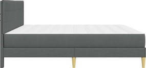 vidaXL Σκελετός Κρεβατιού Σκούρο Γκρι 200 x 200 cm Πολυεστέρας