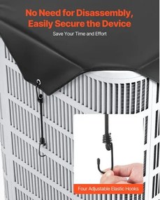 VEVOR 710 x 710 mm Air Conditioner Cover Top Mesh Universal for Outdoor Use