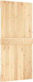vidaXL Συρόμενη Πόρτα Φυσικό και Λευκό 95 x 210 cm