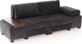 3-Seat Sofa-Bed Perenna Chenille - Anthracite Anthracite