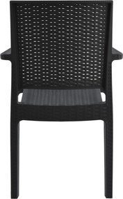 ΠΟΛΥΘΡΟΝΑ ΠΟΛΥΠΡΟΠΥΛΕΝΙΟΥ ΒΑΡΕΩΣ ΤΥΠΟΥ KAGANU DARK GREY HM5134.01 57x55,5x89 εκ.