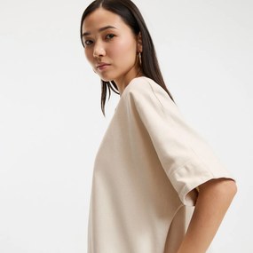 Κοντομάνικο φόρεμα από ντένιμ σε εβαζέ γραμμή