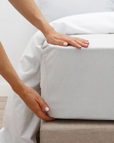 Μακό Βαμβακερό Εφαρμοστό Non Iron Σεντόνι με Λάστιχο Finejersey Art