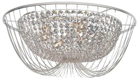 Φωτιστικό Οροφής - Πλαφονιέρα I-Vienna-PL60 CR Chrome Luce Ambiente Design Crystal, Metal