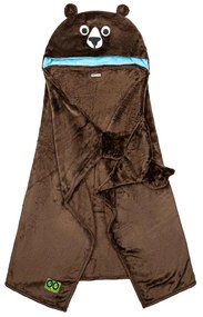 Κουβέρτα Fleece Με Κουκούλα (127x91.5) Zoocchini Bear