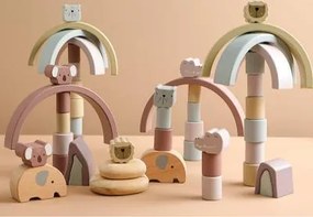 Παιδικό σετ με τουβλάκια Joyland Animal Blocks