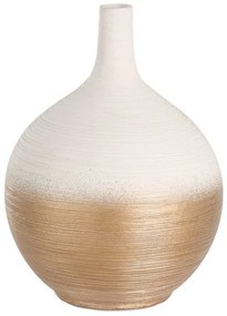 Βάζο Κεραμικό Λευκό-Χρυσό Φ16cm Saryksu 421415 Eglo 421415