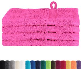 vidaXL Πετσέτες 4 pcs Ροζ 15 x 21 cm Βαμβάκι